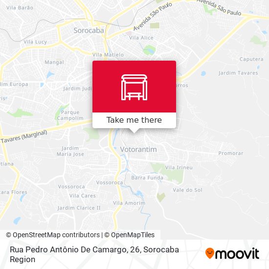 Mapa Rua Pedro Antônio De Camargo, 26
