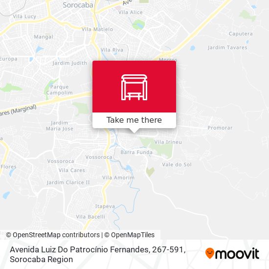 Avenida Luiz Do Patrocínio Fernandes, 267-591 map