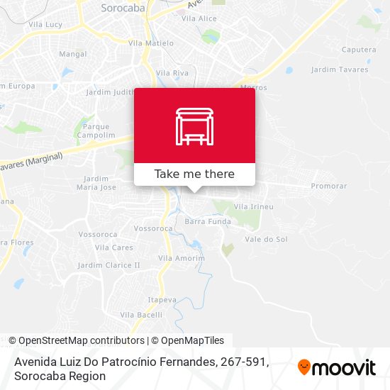Avenida Luiz Do Patrocínio Fernandes, 267-591 map