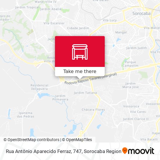 Rua Antônio Aparecido Ferraz, 747 map