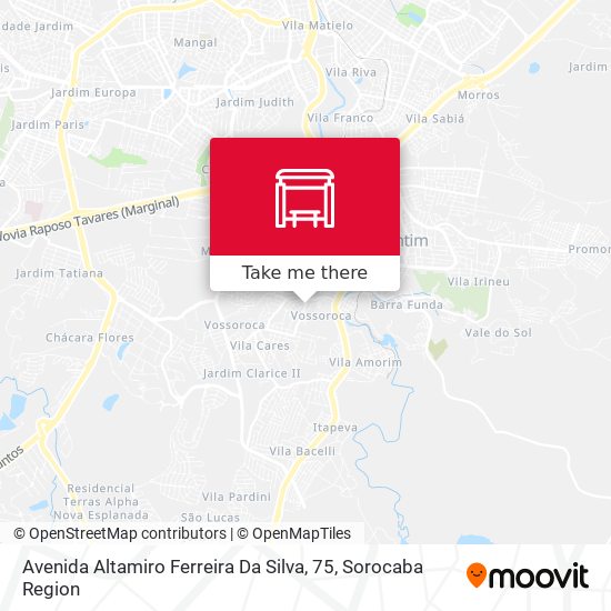 Mapa Avenida Altamiro Ferreira Da Silva, 75