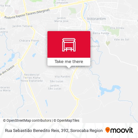 Rua Sebastião Benedito Reis, 392 map