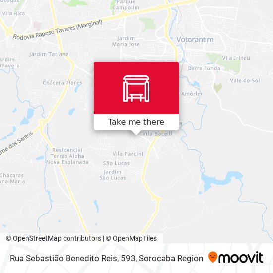 Mapa Rua Sebastião Benedito Reis, 593