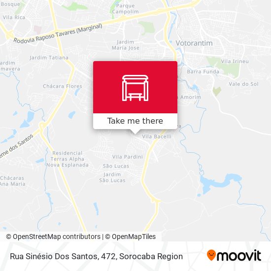 Rua Sinésio Dos Santos, 472 map