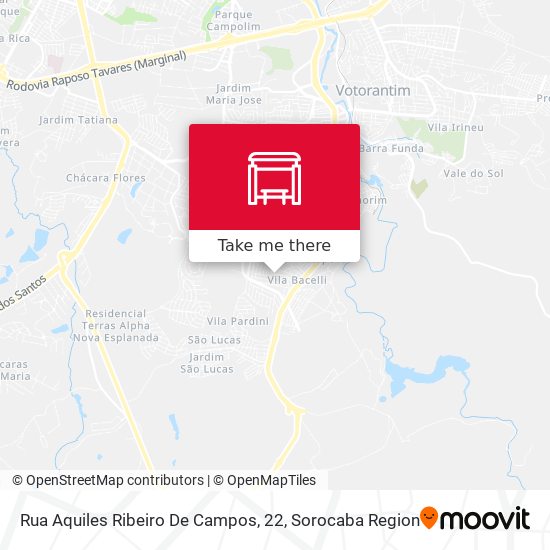 Rua Aquiles Ribeiro De Campos, 22 map