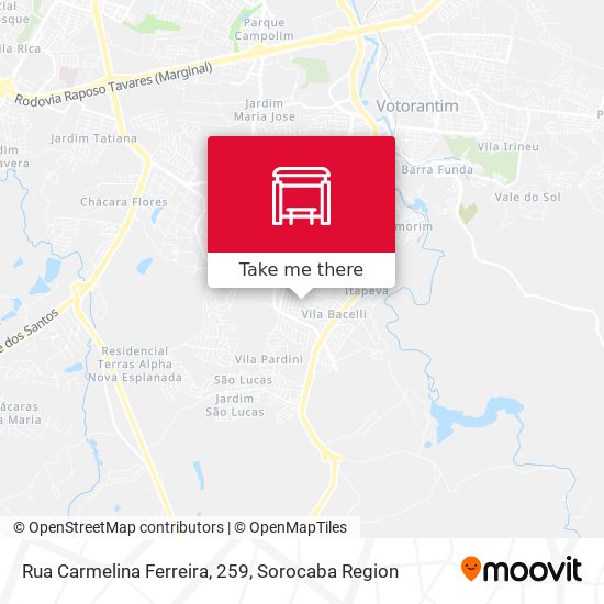 Rua Carmelina Ferreira, 259 map