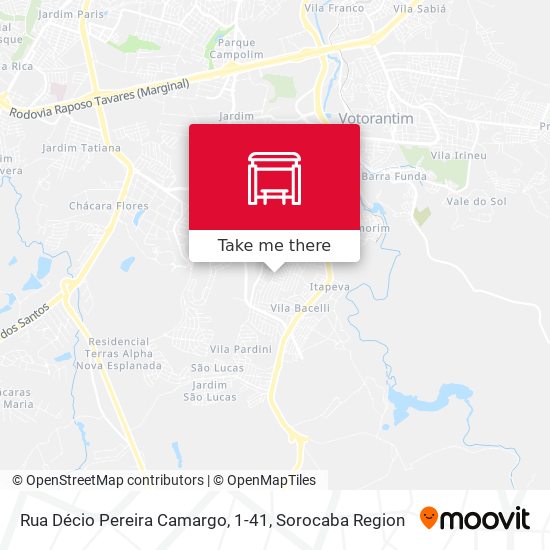 Rua Décio Pereira Camargo, 1-41 map
