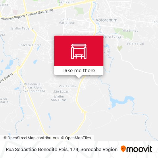 Rua Sebastião Benedito Reis, 174 map