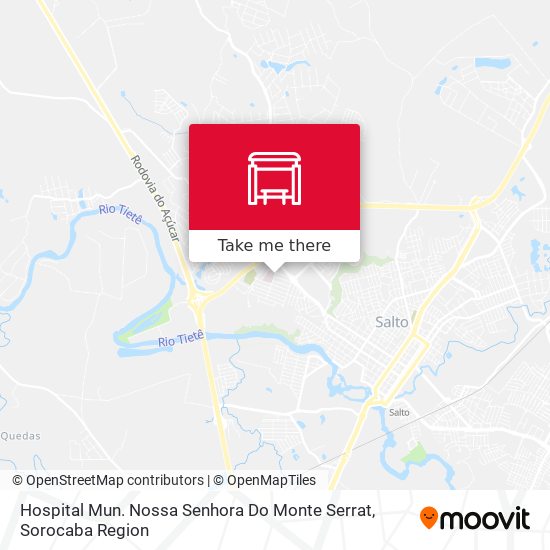 Hospital Mun. Nossa Senhora Do Monte Serrat map