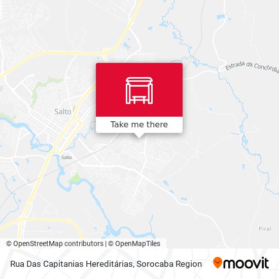 Mapa Rua Das Capitanias Hereditárias