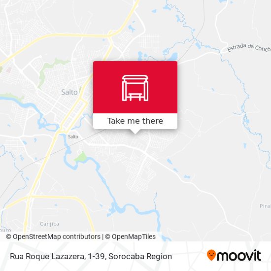 Mapa Rua Roque Lazazera, 1-39