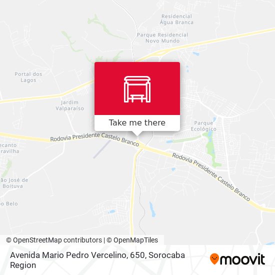 Avenida Mario Pedro Vercelino, 650 map