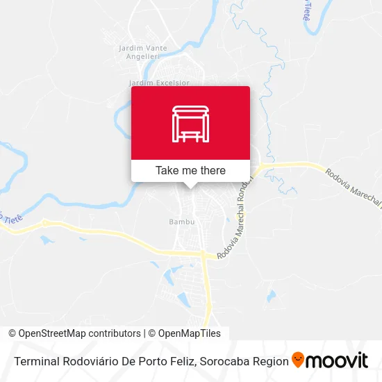 Terminal Rodoviário De Porto Feliz map