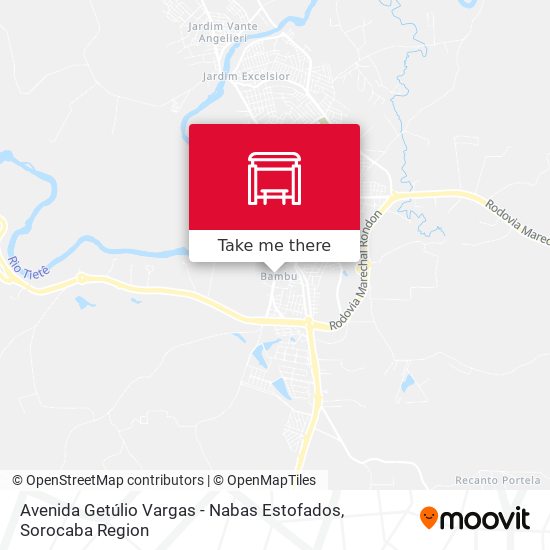 Avenida Getúlio Vargas - Nabas Estofados map
