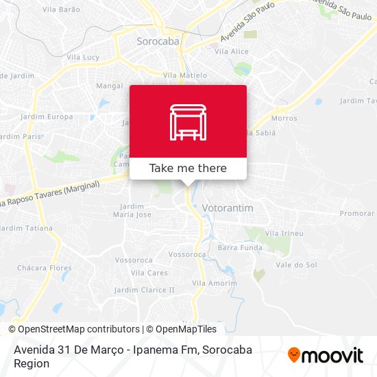 Avenida 31 De Março - Ipanema Fm map