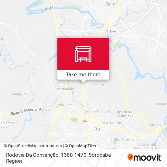 Rodovia Da Convenção, 1380-1470 map