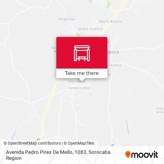 Mapa Avenida Pedro Pires De Mello, 1083