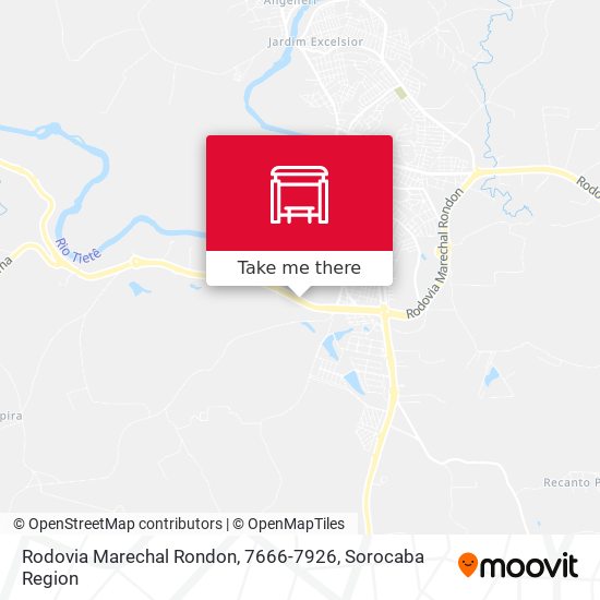 Rodovia Marechal Rondon, 7666-7926 map