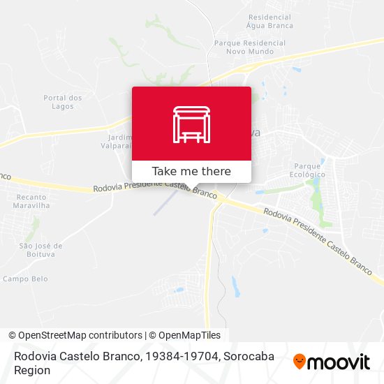 Rodovia Castelo Branco, 19384-19704 map
