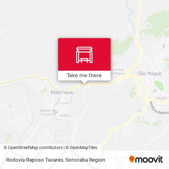 Mapa Rodovia Raposo Tavares