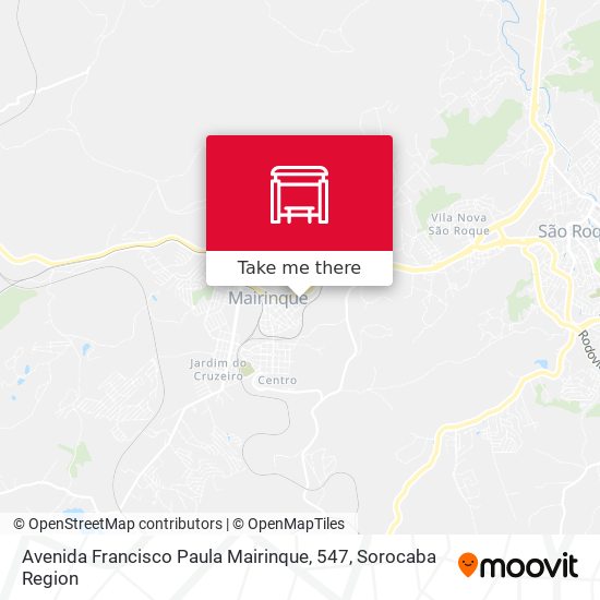 Avenida Francisco Paula Mairinque, 547 map