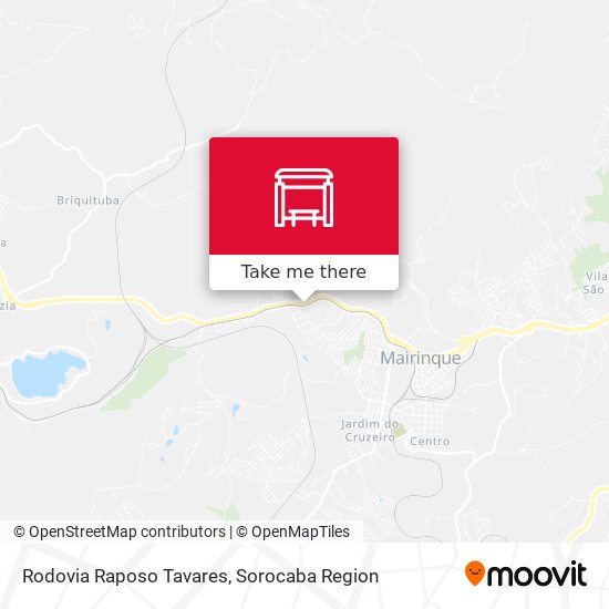 Rodovia Raposo Tavares map