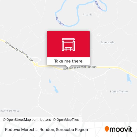 Mapa Rodovia Marechal Rondon