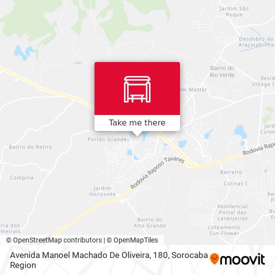 Mapa Avenida Manoel Machado De Oliveira, 180