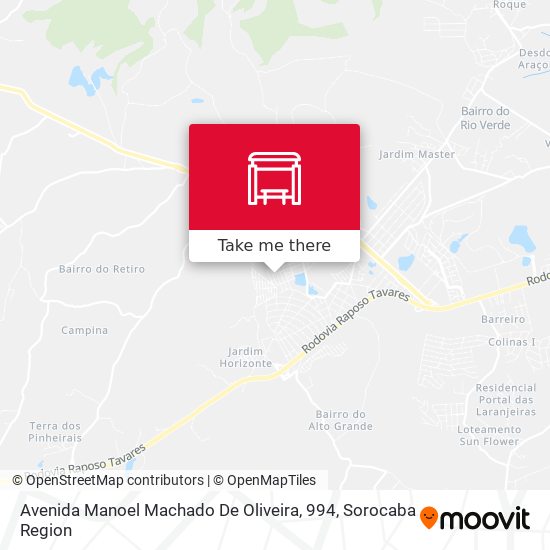 Avenida Manoel Machado De Oliveira, 994 map