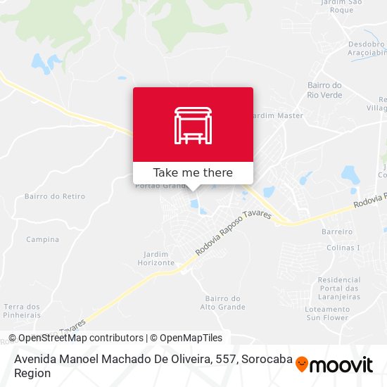 Avenida Manoel Machado De Oliveira, 557 map