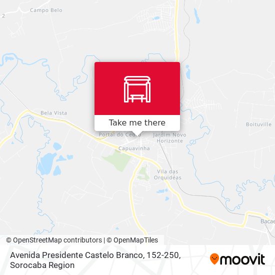 Mapa Avenida Presidente Castelo Branco, 152-250