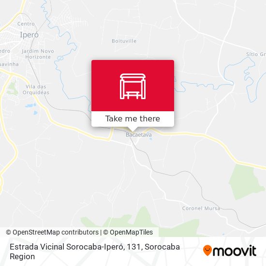 Estrada Vicinal Sorocaba-Iperó, 131 map