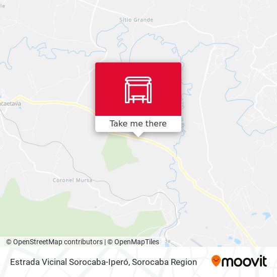 Mapa Estrada Vicinal Sorocaba-Iperó