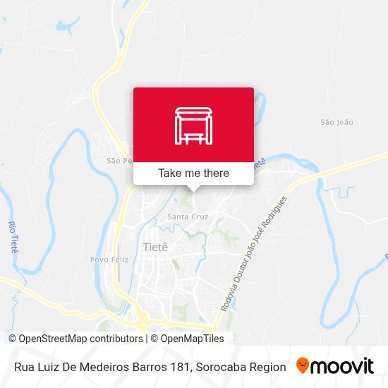Rua Luiz De Medeiros Barros 181 map