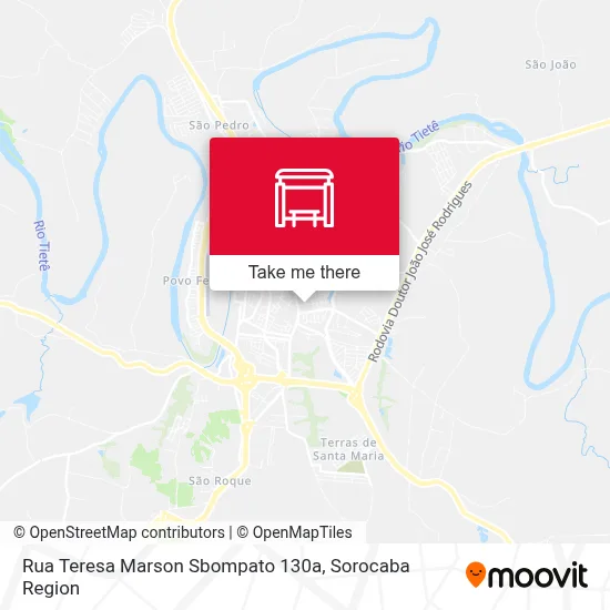 Rua Teresa Marson Sbompato 130a map