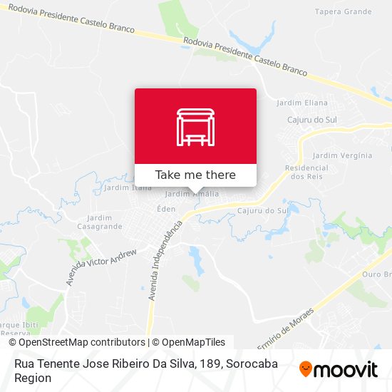 Rua Tenente Jose Ribeiro Da Silva, 189 map