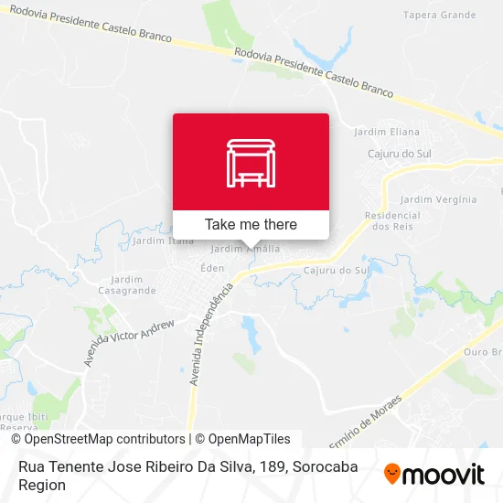 Rua Tenente Jose Ribeiro Da Silva, 189 map