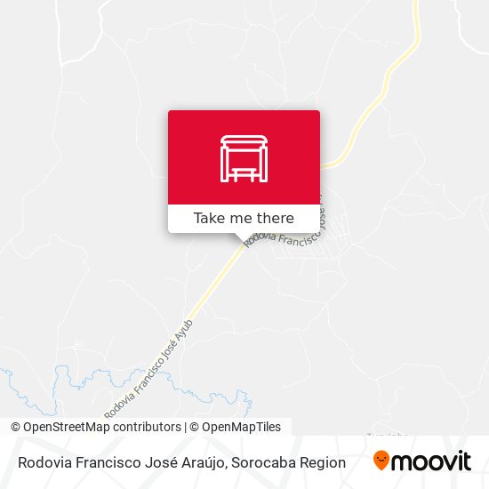 Rodovia Francisco José Araújo map