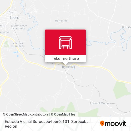 Estrada Vicinal Sorocaba-Iperó, 131 map