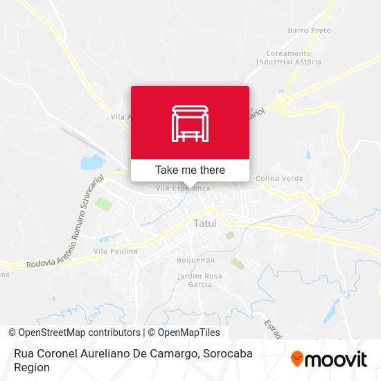 Rua Coronel Aureliano De Camargo map