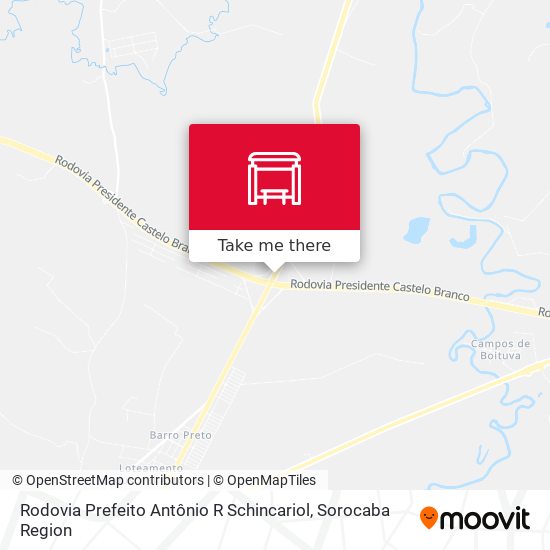 Rodovia Prefeito Antônio R Schincariol map