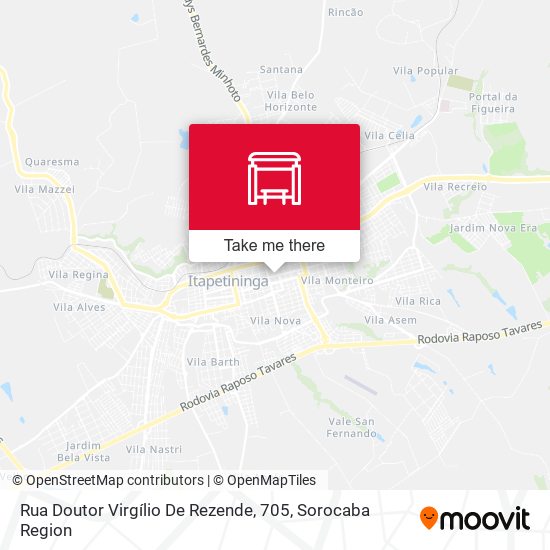 Rua Doutor Virgílio De Rezende, 705 map