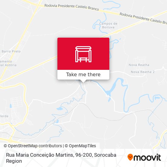 Mapa Rua Maria Conceição Martins, 96-200