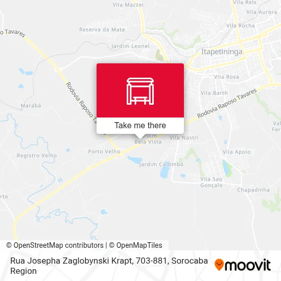 Rua Josepha Zaglobynski Krapt, 703-881 map