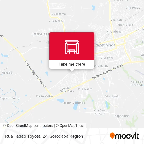 Rua Tadao Toyota, 24 map