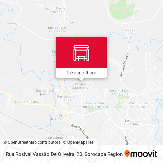 Rua Rosival Vassão De Oliveira, 20 map