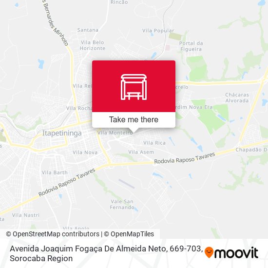 Avenida Joaquim Fogaça De Almeida Neto, 669-703 map