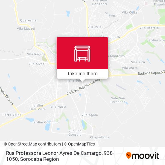 Rua Professora Leonor Ayres De Camargo, 938-1050 map