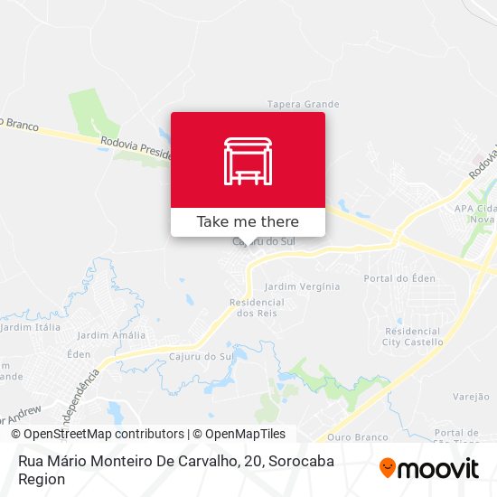 Rua Mário Monteiro De Carvalho, 20 map