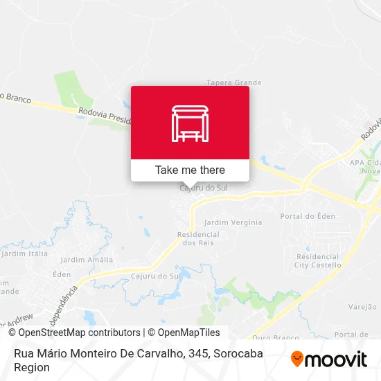 Rua Mário Monteiro De Carvalho, 345 map
